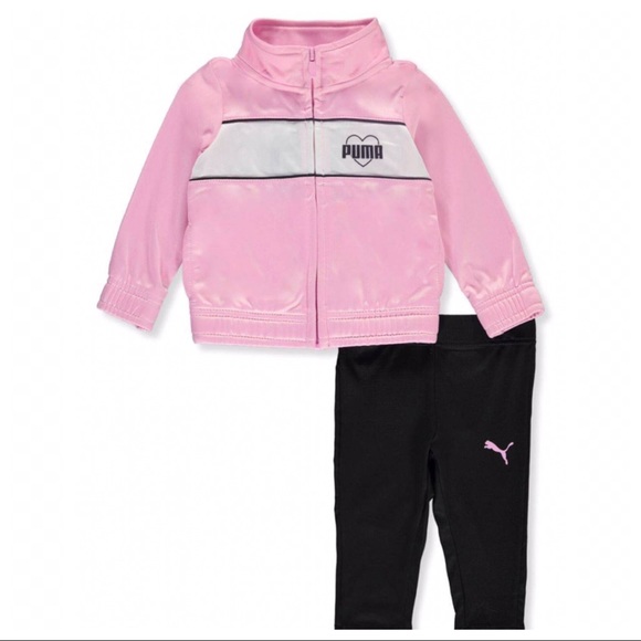 Puma pink baby girl active pants set 0013 - Picture 1 of 8